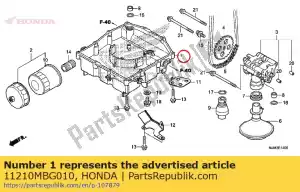 Honda 11210MBG010 pan, olie - Onderkant