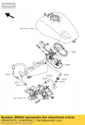 Here you can order the pump-fuel vn1500-p1 from Kawasaki, with part number 490401074: