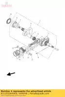 93310326M900, Yamaha, roulement, cylindrique (4cw) yamaha tt r 90 2000 2001 2002 2003 2004 2005 2006 2007, Nouveau