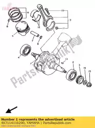 Here you can order the crankshaft from Yamaha, with part number 4X7114110200: