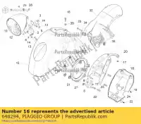 648294, Piaggio Group, tornillo con vástago m6x25     , Nuevo