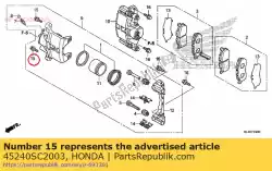 Aqui você pode pedir o parafuso, flange, 8x22 em Honda , com o número da peça 45240SC2003: