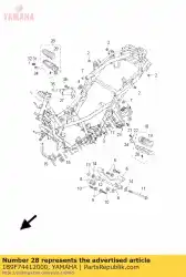 Aquí puede pedir reposapiés, trasero 2 de Yamaha , con el número de pieza 1B9F74412000: