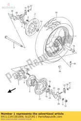 Ici, vous pouvez commander le roue de coulée, r auprès de Suzuki , avec le numéro de pièce 6411134C0028W: