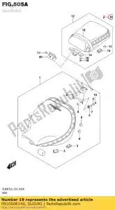 suzuki 0910608140 bolt - Bottom side