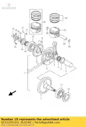 Here you can order the screw from Suzuki, with part number 0212205103: