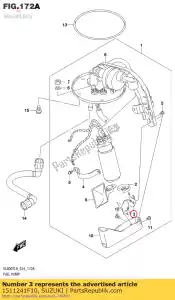 Suzuki 1511241F10 holder - Bottom side