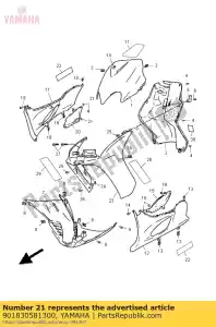 yamaha 901830581300 noz, primavera - Lado inferior