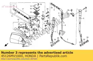 Honda 45126MV1000 tuyau, r. fr. frein - La partie au fond