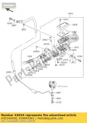 Aquí puede pedir soporte-freno vn1700c9f de Kawasaki , con el número de pieza 430340040: