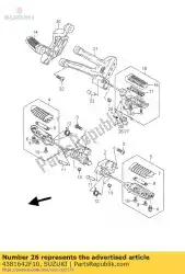 Aqui você pode pedir o prato, garfo f em Suzuki , com o número da peça 4381642F10: