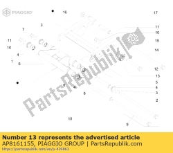 Aprilia AP8161155, Silent-block, OEM: Aprilia AP8161155