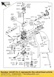 Qui puoi ordinare ago-jet, ncys da Kawasaki , con numero parte 161870191: