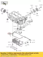 110610794, Kawasaki, joint, carter d'huile kawasaki ninja ex krt edition b z  a 300 abs z300 ex300 se 300se kle300 versysx , Nouveau