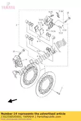 Here you can order the caliper assy (right) from Yamaha, with part number 13S2580U0000: