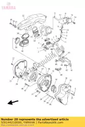 Aqui você pode pedir o caso, filtro de ar 2 em Yamaha , com o número da peça 5JX144210000: