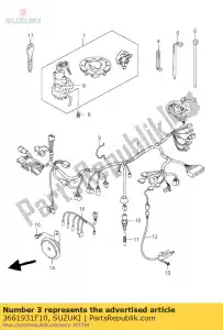 suzuki 3661931F10 guide, câblage ha - La partie au fond