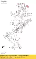 Aquí puede pedir tornillo de Suzuki , con el número de pieza 5135210G00: