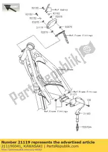 kawasaki 211190041 encendedor kx250-n2 - Lado inferior