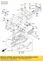 92026S100, Kawasaki, espaçador ksf400-a1 kawasaki kfx 400 2004 2005 2006, Novo