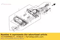 33709MM8671, Honda, packing, taillight honda cb cbr vt 600 1100 1988 1994 1995 1997 1998 2000 2001, New