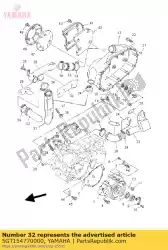 Aqui você pode pedir o duto, ar em Yamaha , com o número da peça 5GT154770000: