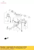 5D7H39720200, Yamaha, schakelaarhandgreep 4 yamaha yzf r 125 2008 2009 2010 2011 2012 2013, Nieuw