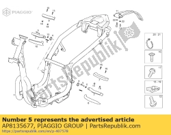 Aprilia AP8135677, Voetsteun pin, OEM: Aprilia AP8135677