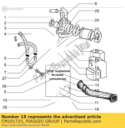 Aprilia CM101725, Jato principal 74, OEM: Aprilia CM101725