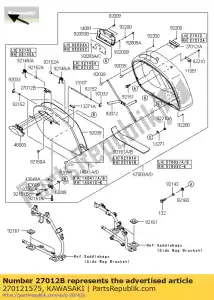 Kawasaki 270121575 hak, uchwyt - Dół