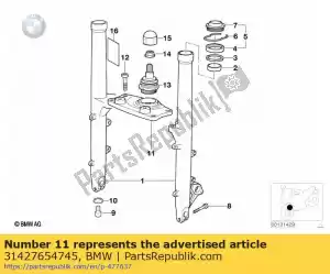 bmw 31427654745 traverse de fourche inférieure - La partie au fond