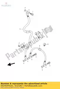 suzuki 5924044G01 slang, voorrem - Onderkant