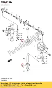 suzuki 5125518900 joint anti-poussière - La partie au fond