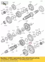 132620843, Kawasaki, gear,output low,40t ej800abf kawasaki  w 800 2011 2012 2013 2014 2016 2018 2019 2020 2021, New