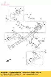 Aquí puede pedir destellador de lente de Yamaha , con el número de pieza 1PLH33120000: