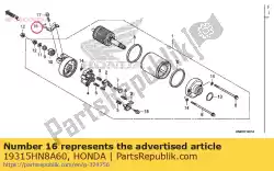 Tutaj możesz zamówić zacisk, w?? Od Honda , z numerem części 19315HN8A60: