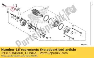 Honda 19315HN8A60 zacisk, w?? - Dół