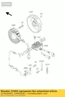 210030092, Kawasaki, stator kawasaki kvf650 prairie 4x4 650 , Nouveau