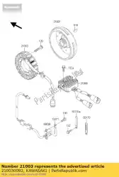 Aquí puede pedir estator de Kawasaki , con el número de pieza 210030092: