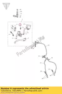 triumph T2025916 parafuso de sangria m / cil - Lado inferior