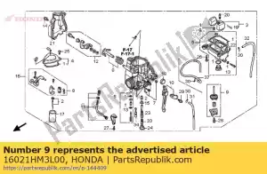 honda 16021HM3L00 conjunto de diafragma, bomba - Lado inferior