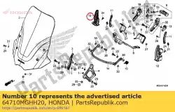 Tutaj możesz zamówić szyna r ekran od Honda , z numerem części 64710MGHH20: