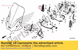 honda 64710MGHH20 szyna r ekran - Dół