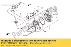 Qui puoi ordinare guarnizione, coperchio pompa acqua da Honda , con numero parte 19226MN5000: