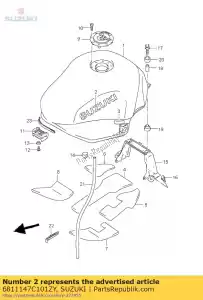 Suzuki 6811147C101ZY emblème - La partie au fond