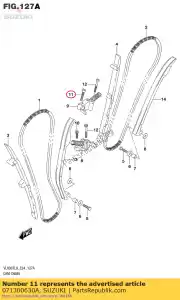 Suzuki 071300630A bolt - Bottom side