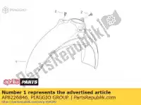 AP8226846, Piaggio Group, front mudguard. white aprilia  scarabeo 50 2000 2001 2002 2003 2004 2005 2006, New