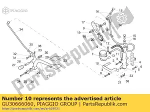 Piaggio Group GU30666060 oil tank plate - Bottom side