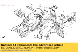 Aqui você pode pedir o fender b, rr. * r279r * em Honda , com o número da peça 80105MCJ750ZD: