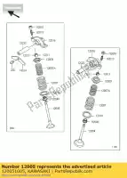120051005, Kawasaki, valve,exhaust kawasaki estrella klf300 4x4 250 300 , New